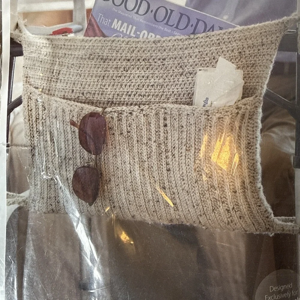 Annie's Caring Crochet Kit Club Walker Caddy Yarn + Pattern Learn To Crochet